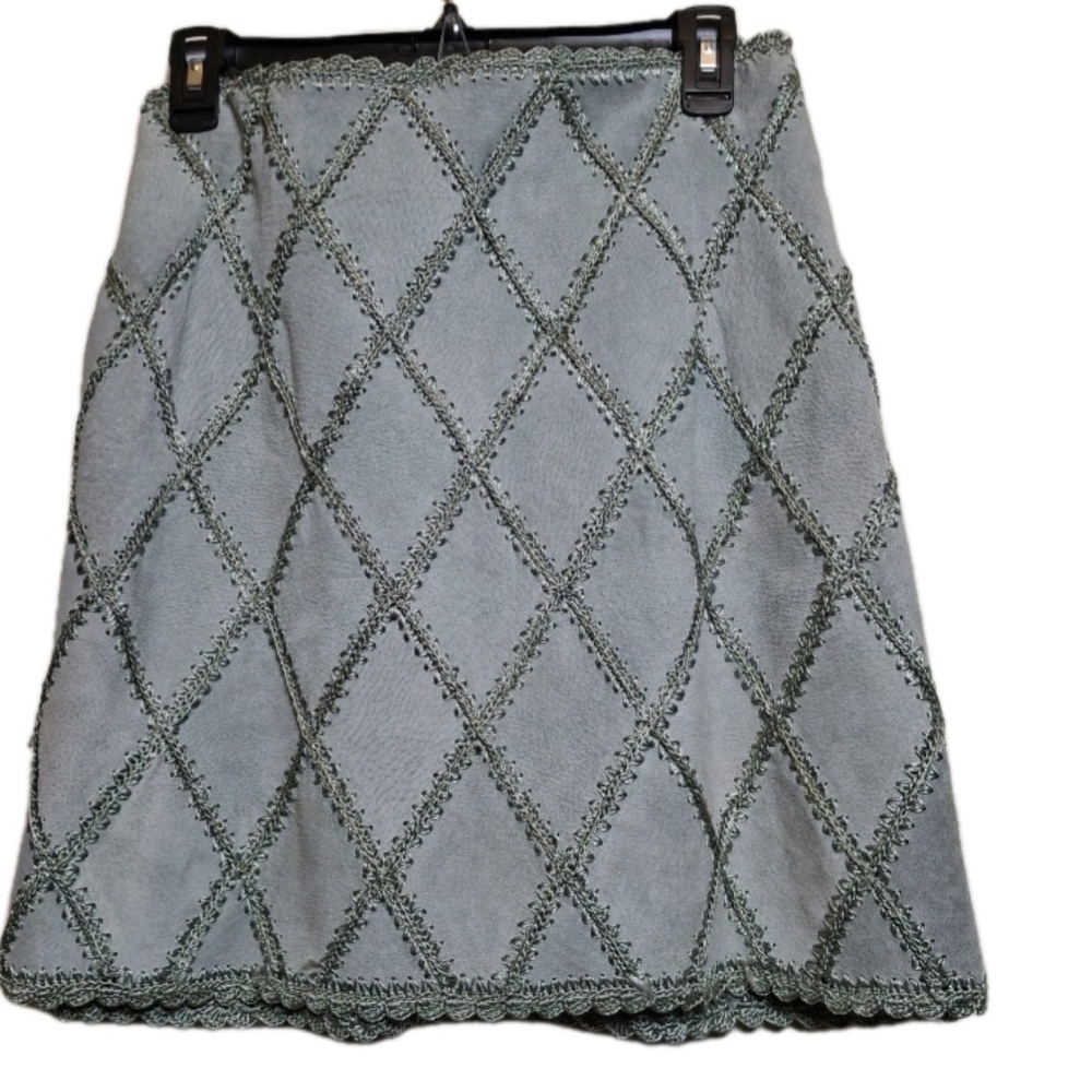 Double D Ranch Green A-Line Skirt